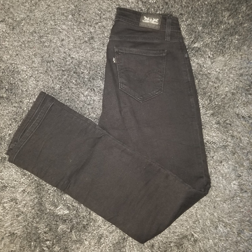 Levi's 529 Curvy Straight Black Jeans Size 4